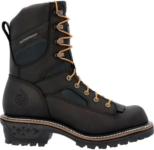 ジョージアブーツ メンズ シューズ ブーツ・レインブーツ Georgia Boots Mens LTX 9 Logger Waterproof Work Boots Black ブラック