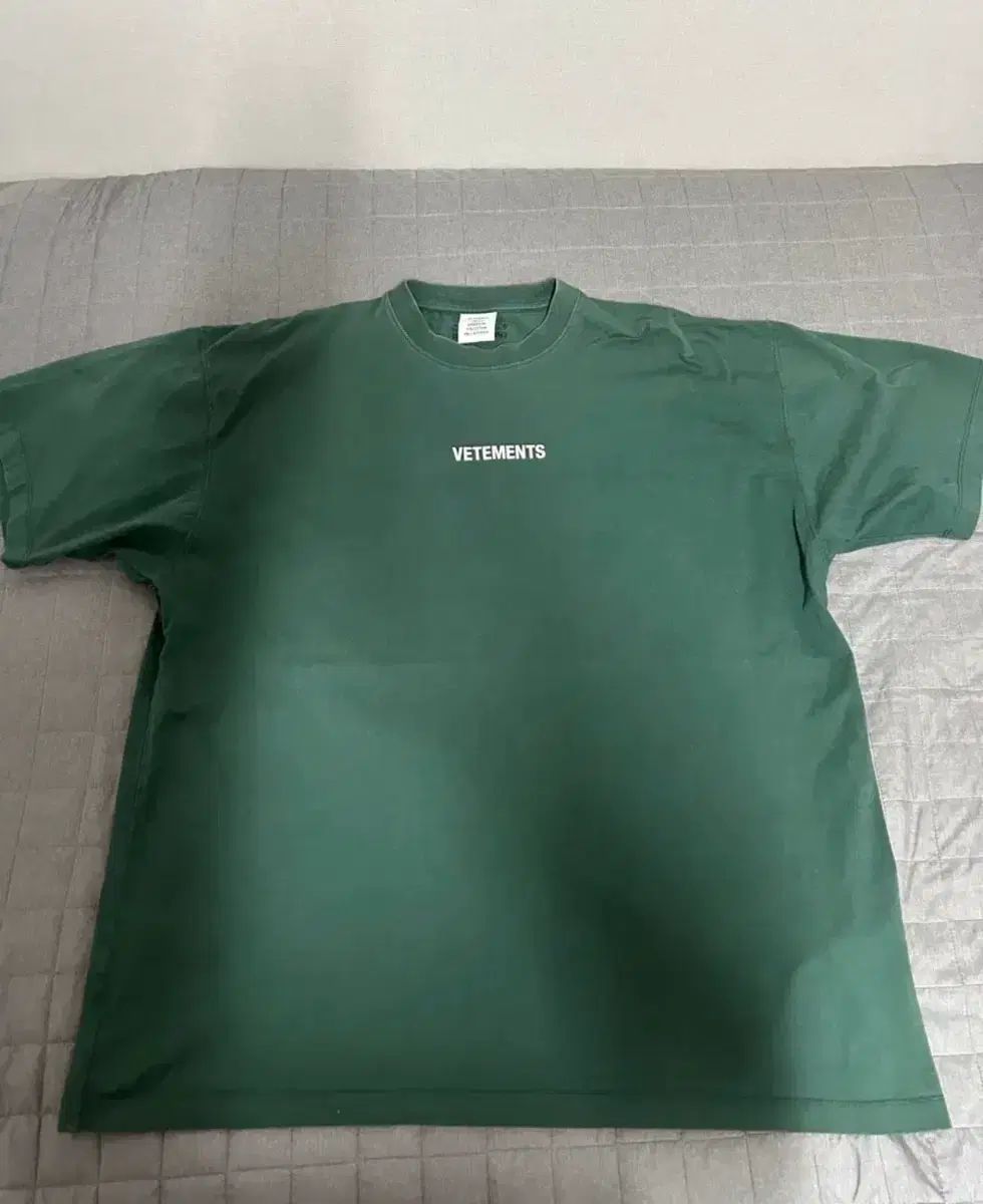 M VETEMENTS ヴェトモン ロゴ 半袖 Tシャツ グリーン
