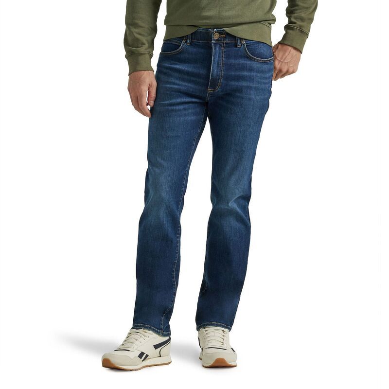 リー メンズ ボトムス デニムパンツ ジーンズ Mens Leextreme Motion StraightLeg Jeans Oleo