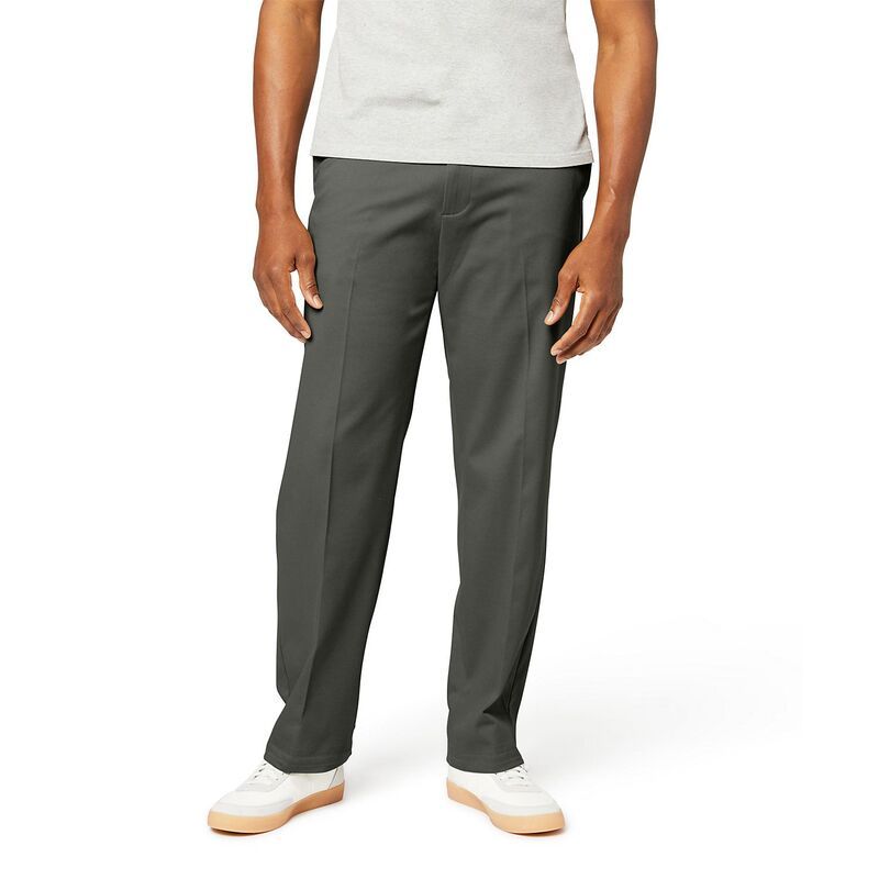 ドッカーズ メンズ ボトムス カジュアルパンツ Mens Dockerstretch Easy Khaki ClassicFit FlatFront Pants Olive Grove オリーブ