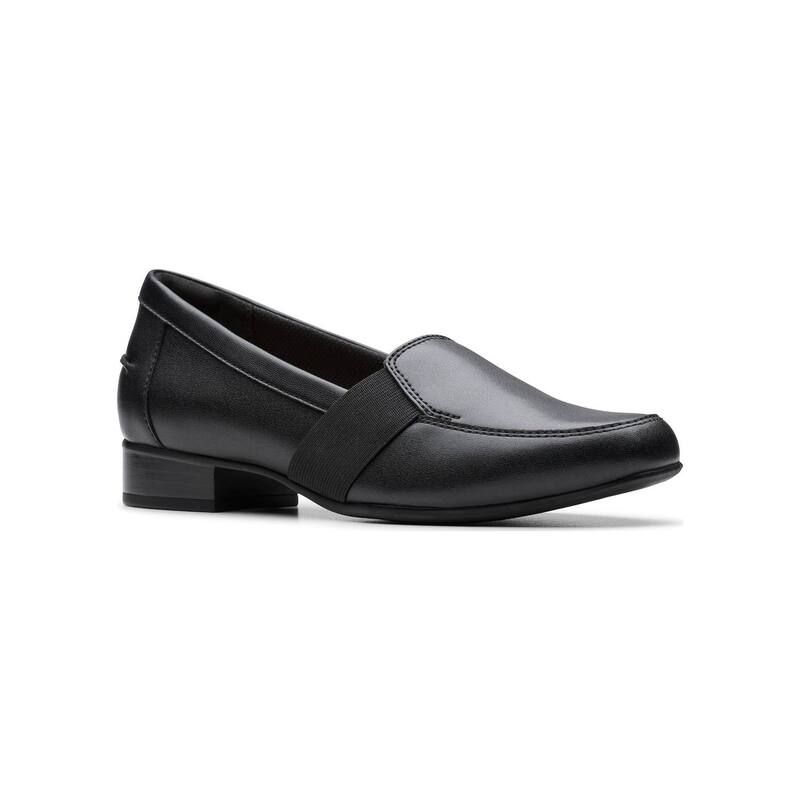 クラークス レディース シューズ スリッポン・ローファー レザー Clarks Juliet Beat Womens Leather SlipOn Loafers Black Leather ブラック