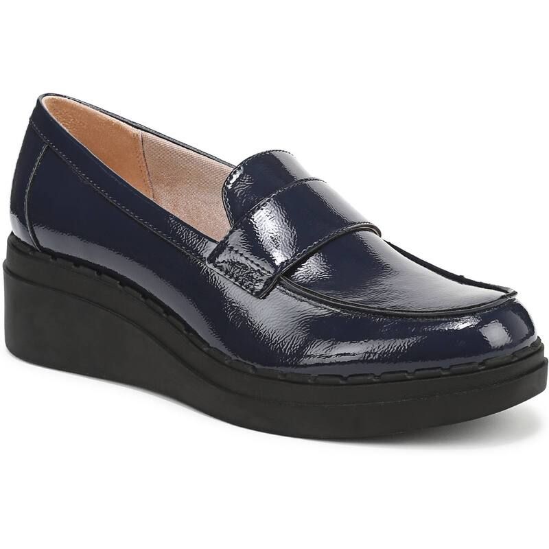 ライフストライド レディース シューズ スリッポン・ローファー LifeStride Dolce Womens Moc Loafers Lux Navy ネイビー