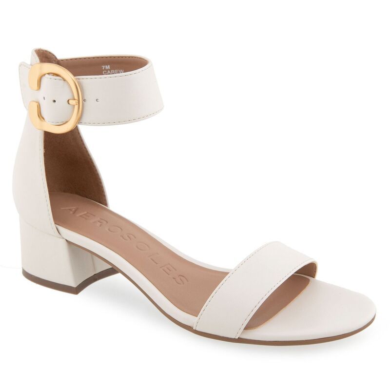 エアロソールズ レディース シューズ パンプス サンダル ヒール Aerosoles Carewomens Block Heeled Sandals Eggnog