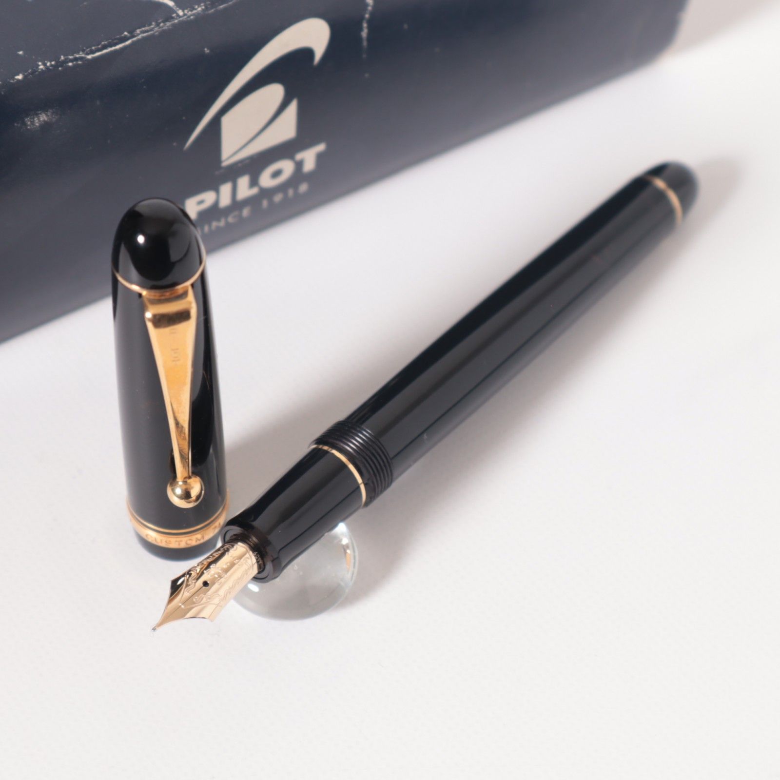 美品 PILOT 万年筆 カスタム74 14K 585 パイロット 文房具・事務用品