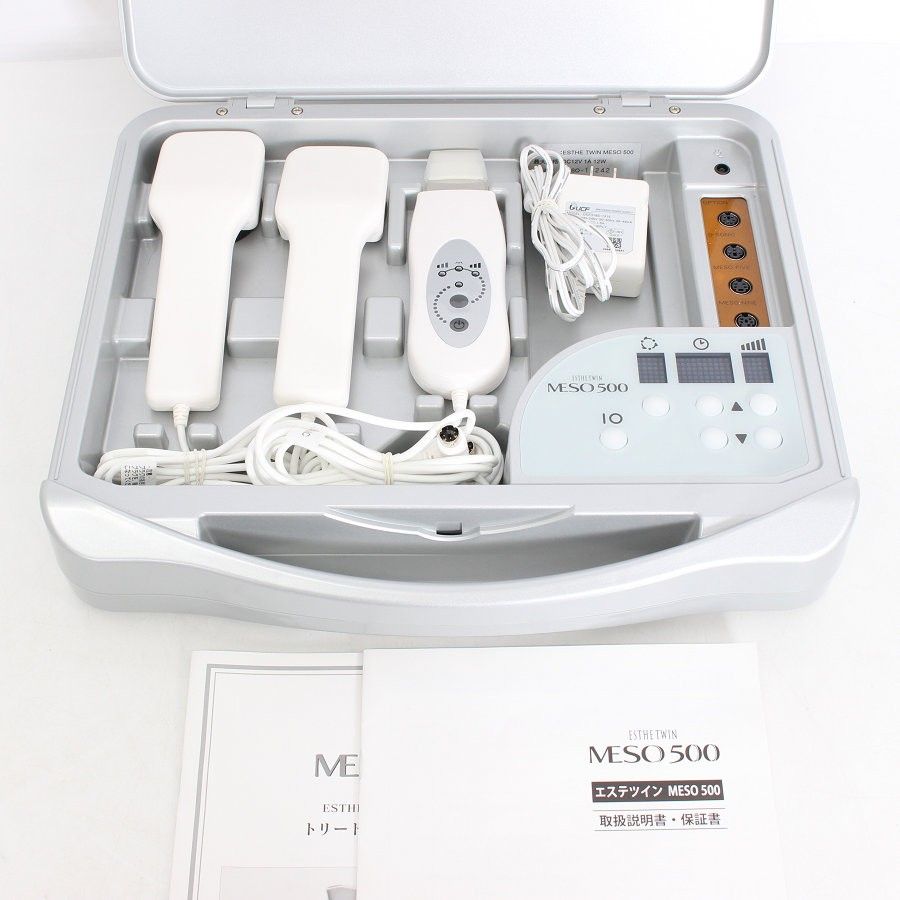 【美品】エステツイン MESO 500 ホームエステ 美容器 美顔器 超音波美容 ボディケア 本体