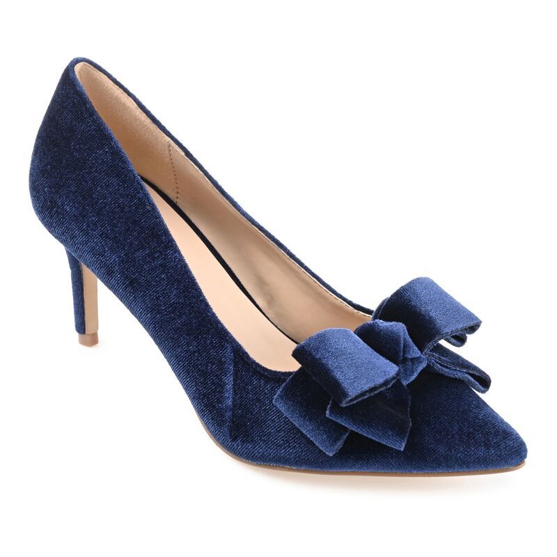 ジャーニー レディース シューズ パンプス ヒール Journee Crystol Womens Heels Navy ネイビー
