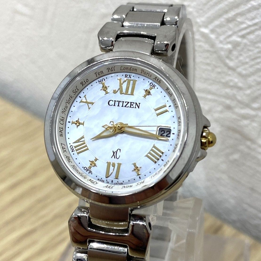 【稼働】CITIZEN シチズン XC Eco-Drive ソーラー腕時計 H240-T019072