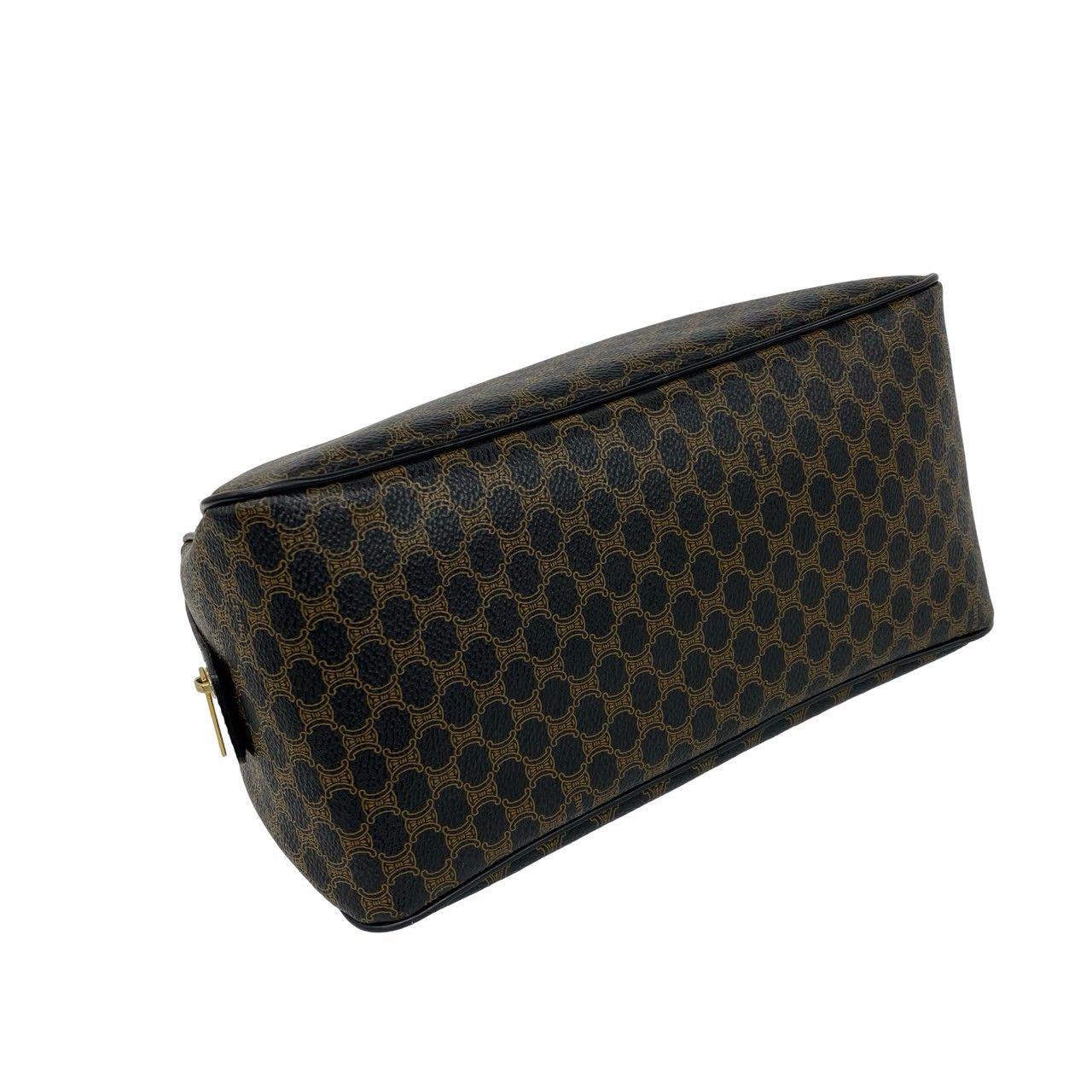 【人気】CELINE セリーヌ ボストンバッグ マカダム柄 トリオンフ ブラゾン 極 美品 CELINE セリーヌ マカダム ブラゾン トリオンフ 柄 ロゴ