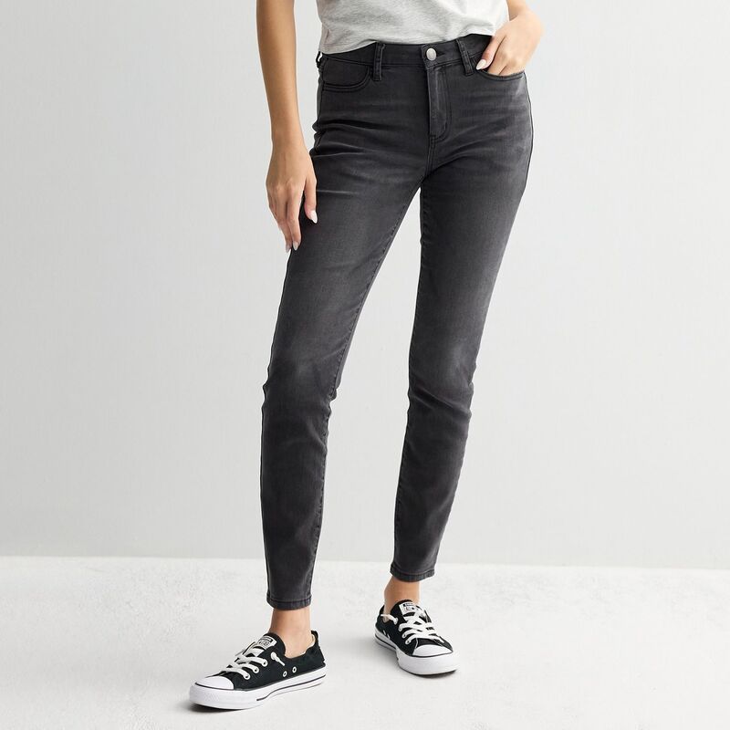 エスオー レディース ボトムス デニムパンツ ローライズ Juniors SO LowRise Jeggings Faded Black ブラック