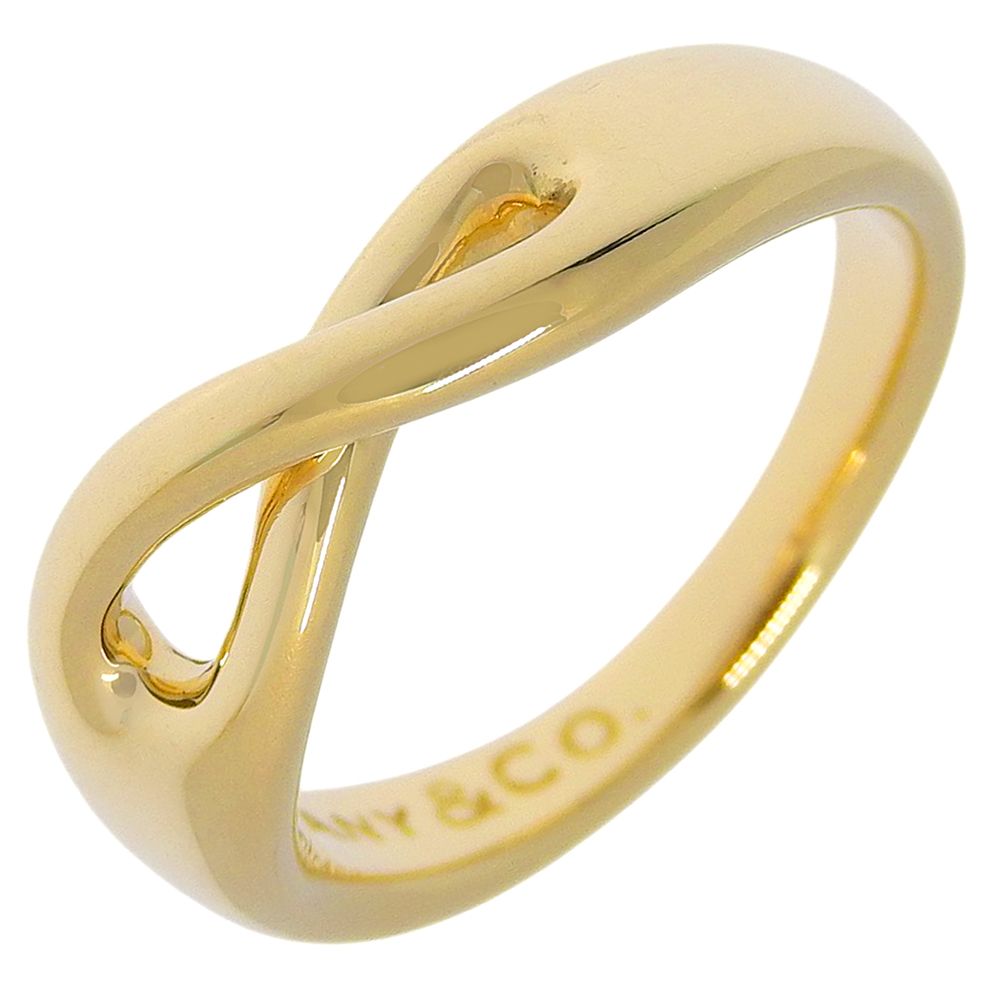 【TIFFANY&Co.】ティファニー インフィニティ K18イエローゴールド 8号 レディース 5g リング・指輪