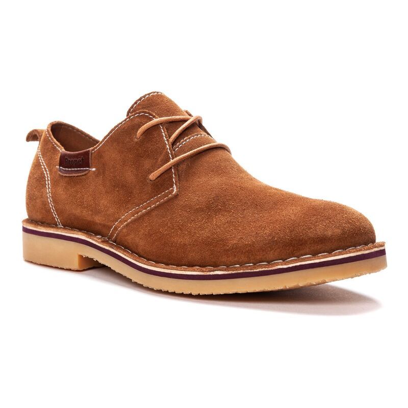 プロペット メンズ シューズ オックスフォード スエード Propet Finn Mensuede Oxford Shoes Tan タン