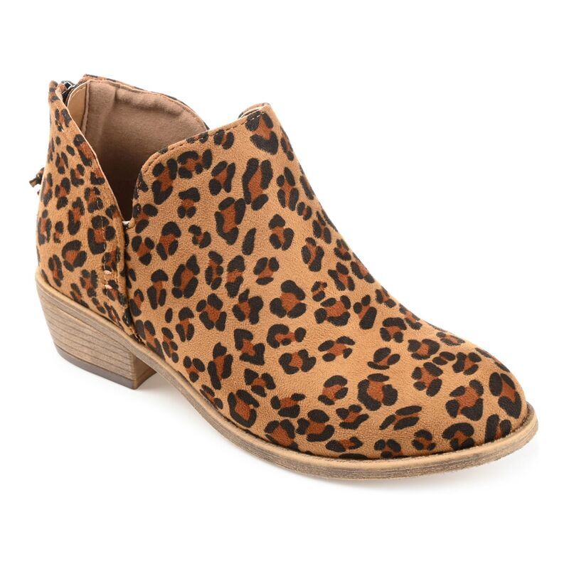 ジュルネ コレクション レディース シューズ ブーツ・レインブーツ アンクル Journee Collection Livvy Womens Ankle Boots Leopard アニマル