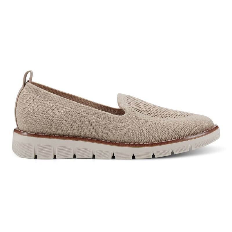 イージースピリット レディース シューズ スニーカー ニット Easy Spirit Vanessa Womens Knit SlipOn Flatseashell Beige ベージュ