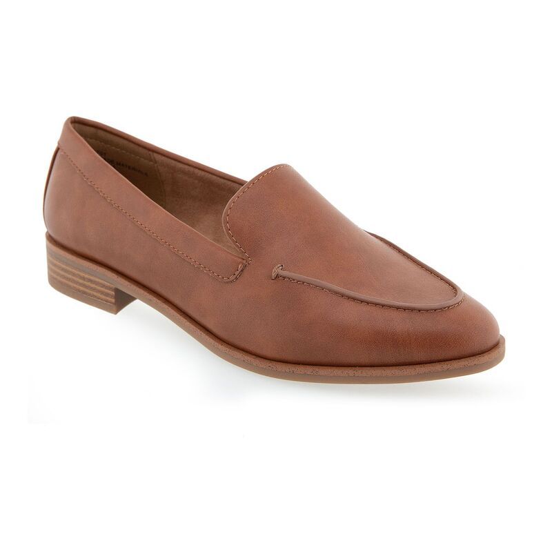 エアロソールズ レディース シューズ スリッポン・ローファー Aerosoles Everest01 Womens Loafers Dark Tan Pu タン