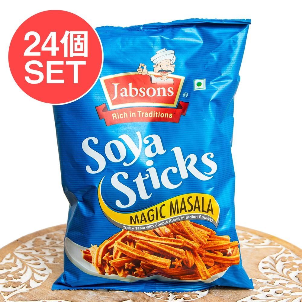 【送料無料・24個セット】ソヤ スティック マジック マサラ 味 - Soya Sticks Magic Masala