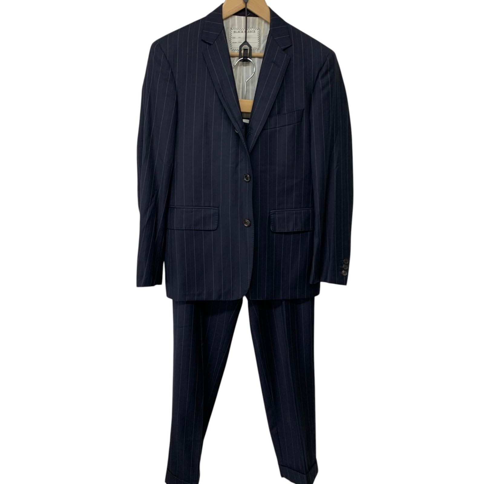 BROOKS BROTHERS/ブルックスブラザーズ/BLACK FREECE/ストライプ/セットアップ/サイズ約S/メンズ/RS0890