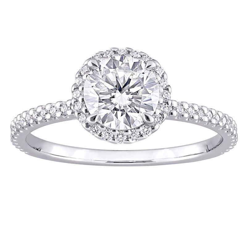 ステラ グレース レディース アクセサリー リング Stella Grace Sterling Silver LabCreated Moissanite Halo Ring Sterling Silv