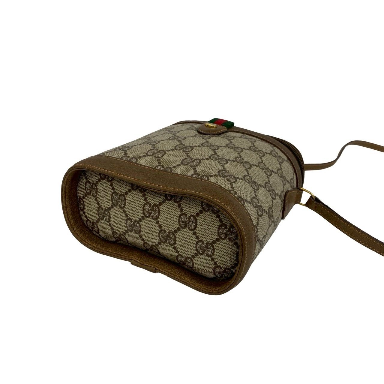 極 美品 GUCCI グッチ オールドグッチ シェリーライン GG ロゴ 金具