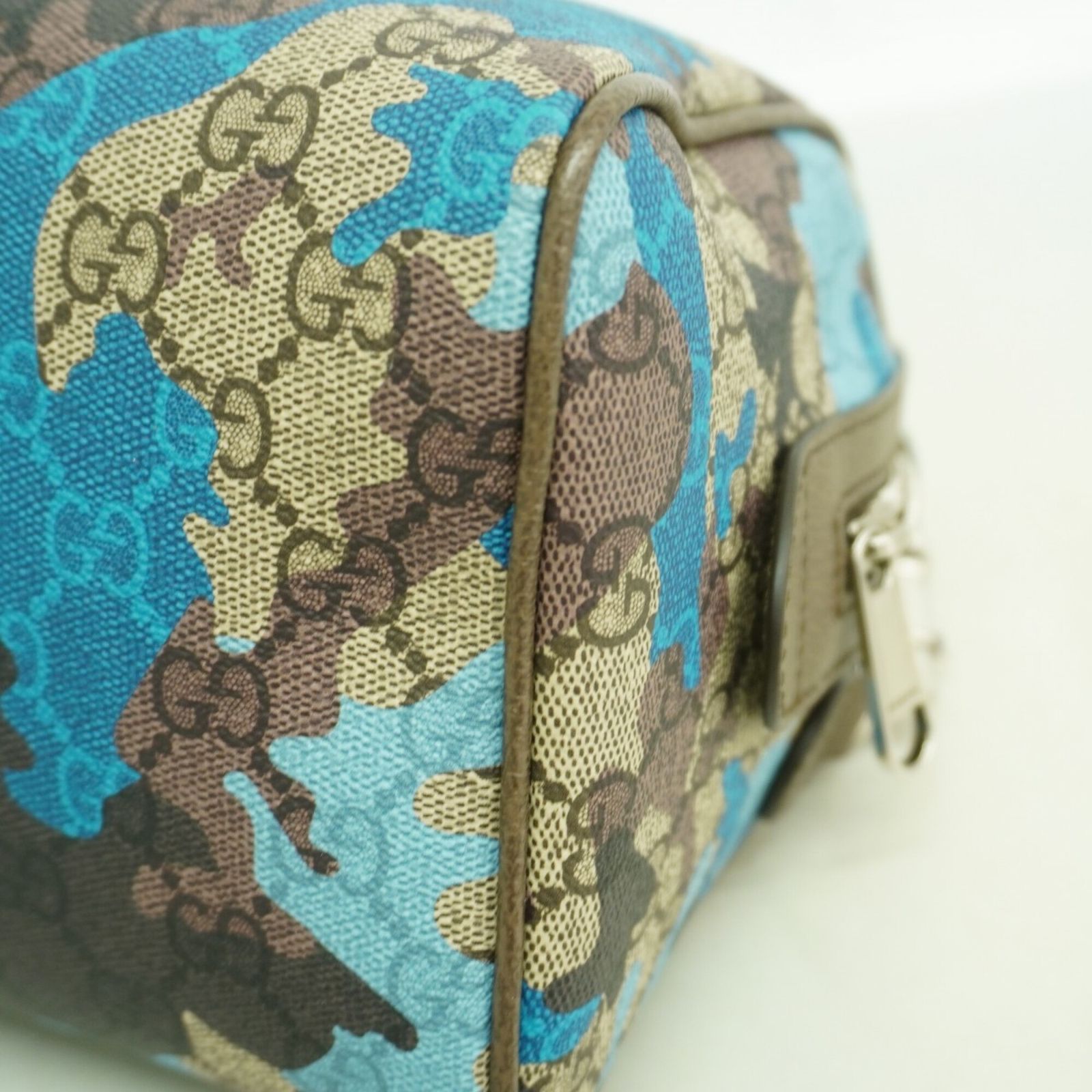 グッチ(Gucci) グッチ ハンドバッグ カモフラージュ 854860 ブルー ブラウン 2wayバッグレディース P3075087