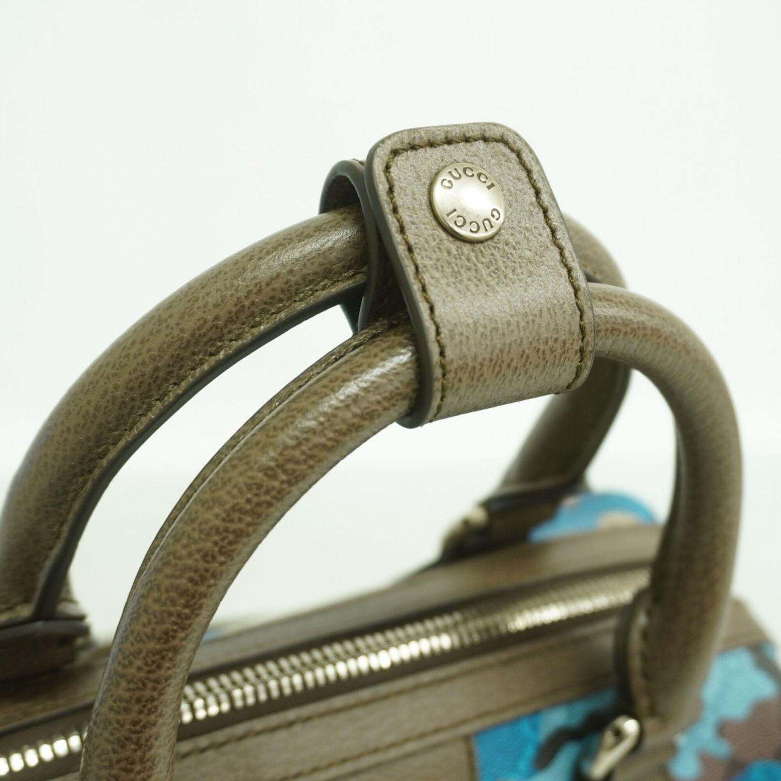グッチ(Gucci) グッチ ハンドバッグ カモフラージュ 854860 ブルー ブラウン 2wayバッグレディース P3075087