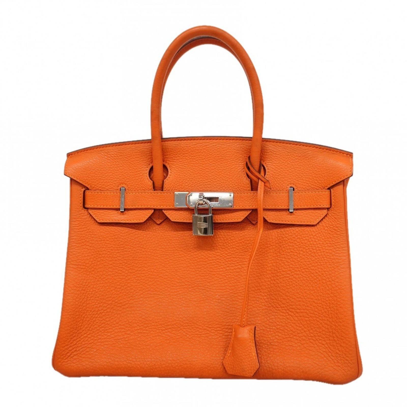エルメス(Hermes) エルメス ハンドバッグ バーキン30 トゴ オレンジ □N刻印レディース OP009625