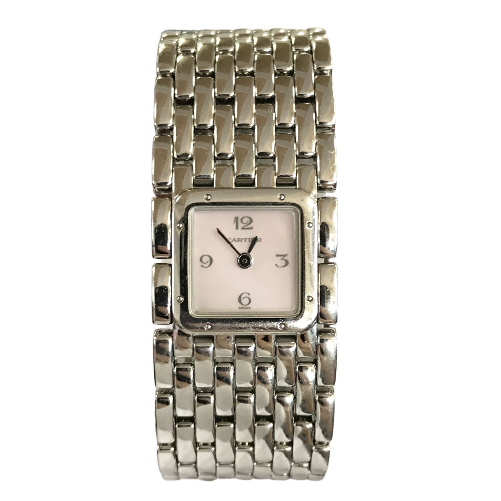 カルティエ Cartier パンテール リュバン 2420 クオーツ ピンクシェル 