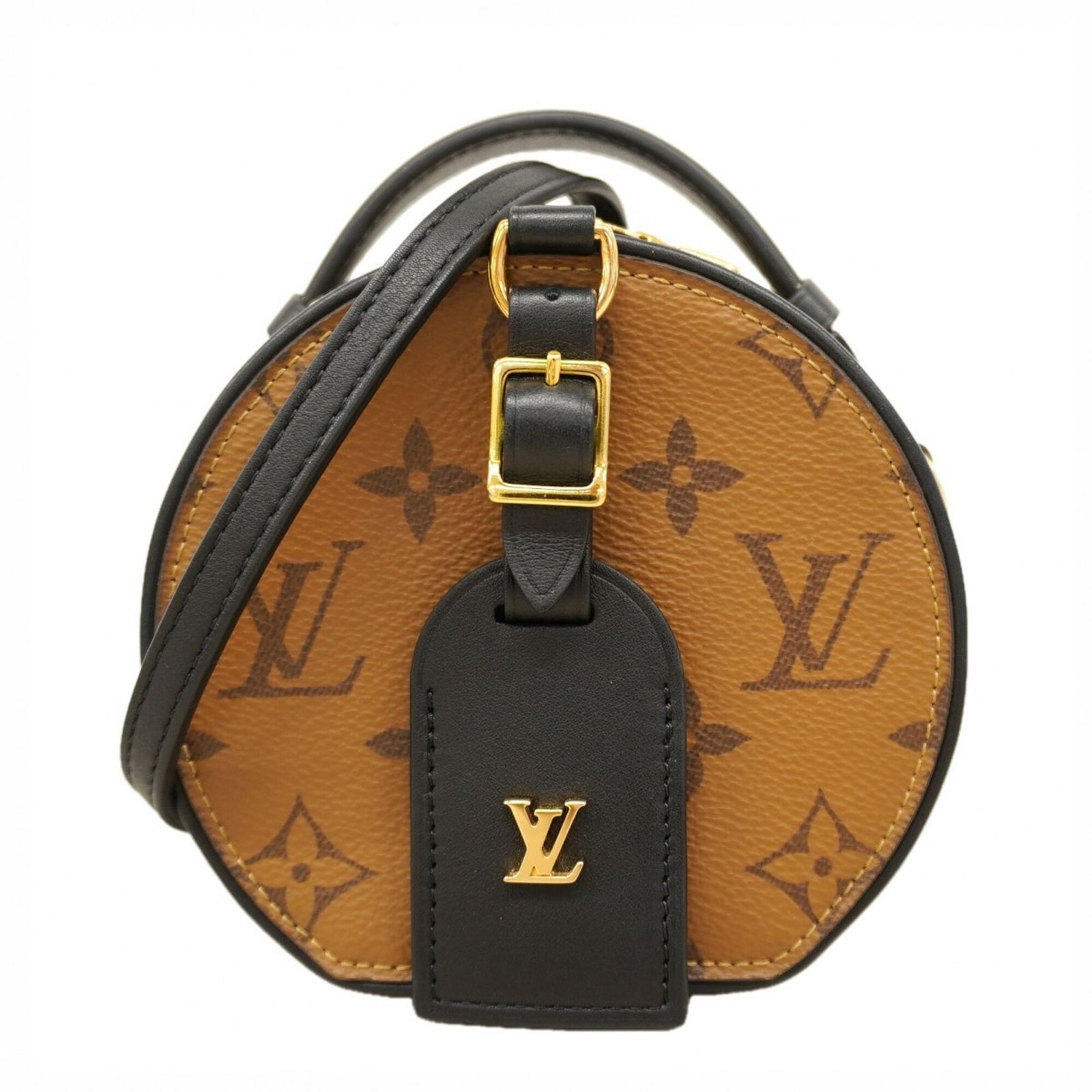 ルイ・ヴィトン(Louis Vuitton) ルイ・ヴィトン ハンドバッグ モノグラム・リバース ミニ･ボワットシャポー M68276 ブラウン 2wayバッグレディース OP007418