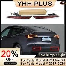 MODELY LEDリアフォグランプブレーキライトMODELY 2024ターンライトリフレクターテスラモデル3/Y 2016-2023エクステリアパーツ