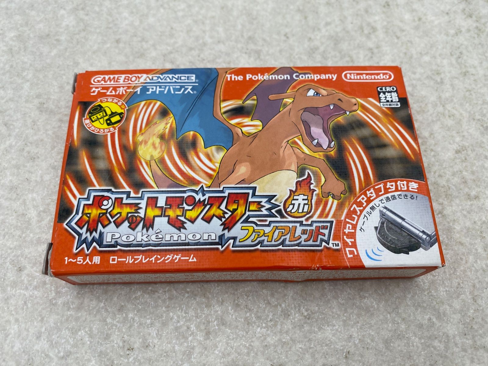 ◆【ワイヤレスアダプタ付】ポケットモンスター ファイアレッド　0001461286　アドバンス　ソフト 7,700円