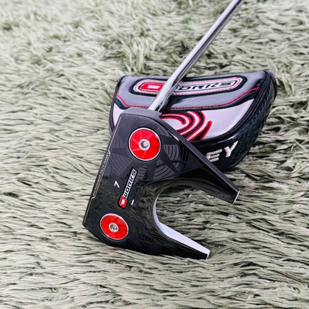 【中古】オデッセイ オーワークス #7 パター 単品 メンズゴルフ 初心者 入門 大人気 ODYSSEY O WORKS 33インチ 男性 右利き ヘッドカバー付き