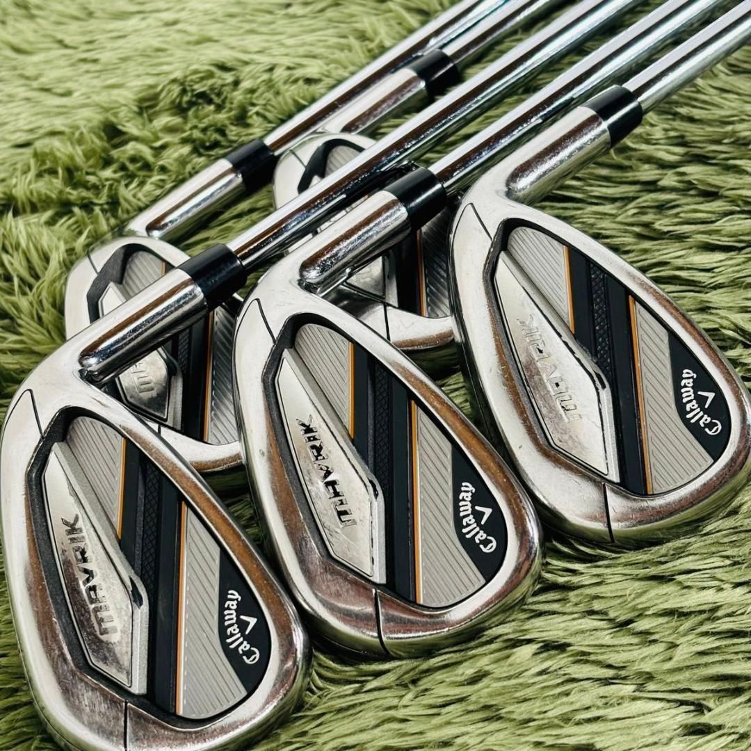 【中古】キャロウェイ マーベリック アイアン5本セット メンズゴルフ 初心者 入門 人気 Callaway MAVRIK N.S.PRO Zelos7 ゼロス スチールシャフト 男性 右利き flex S