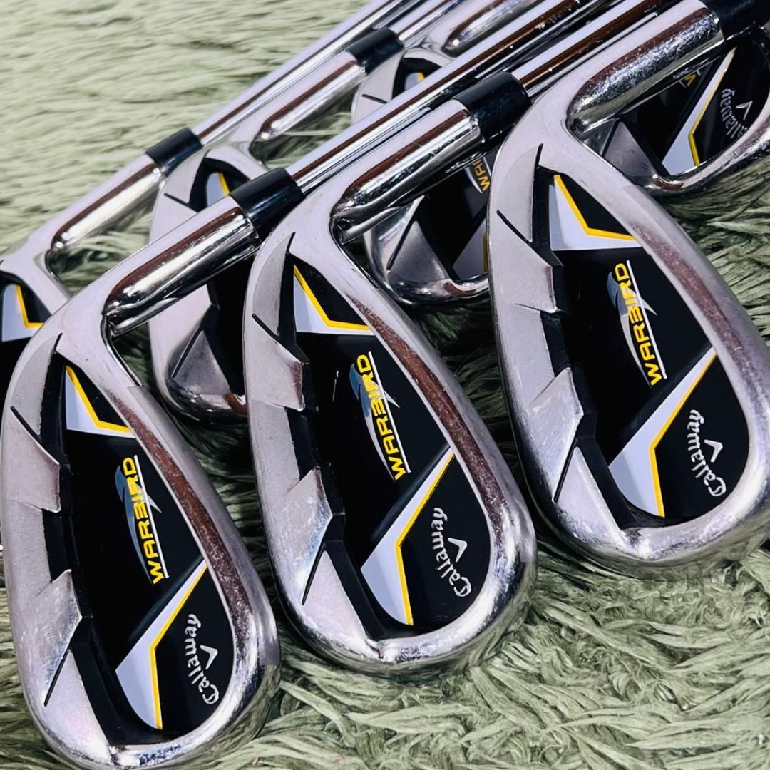 【中古】キャロウェイ ウォーバード アイアン7本セット メンズゴルフ 初心者 入門 人気 Callaway WARBIRD 純正スチールシャフト 男性 右利き flex UNI