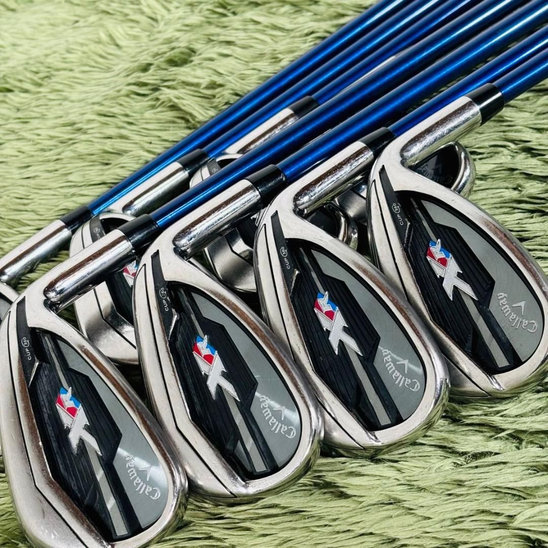 【中古】キャロウェイ XR アイアン8本セット メンズゴルフ 初心者 入門 大人気モデル Callaway 純正カーボンシャフト 男性 右利き flex R