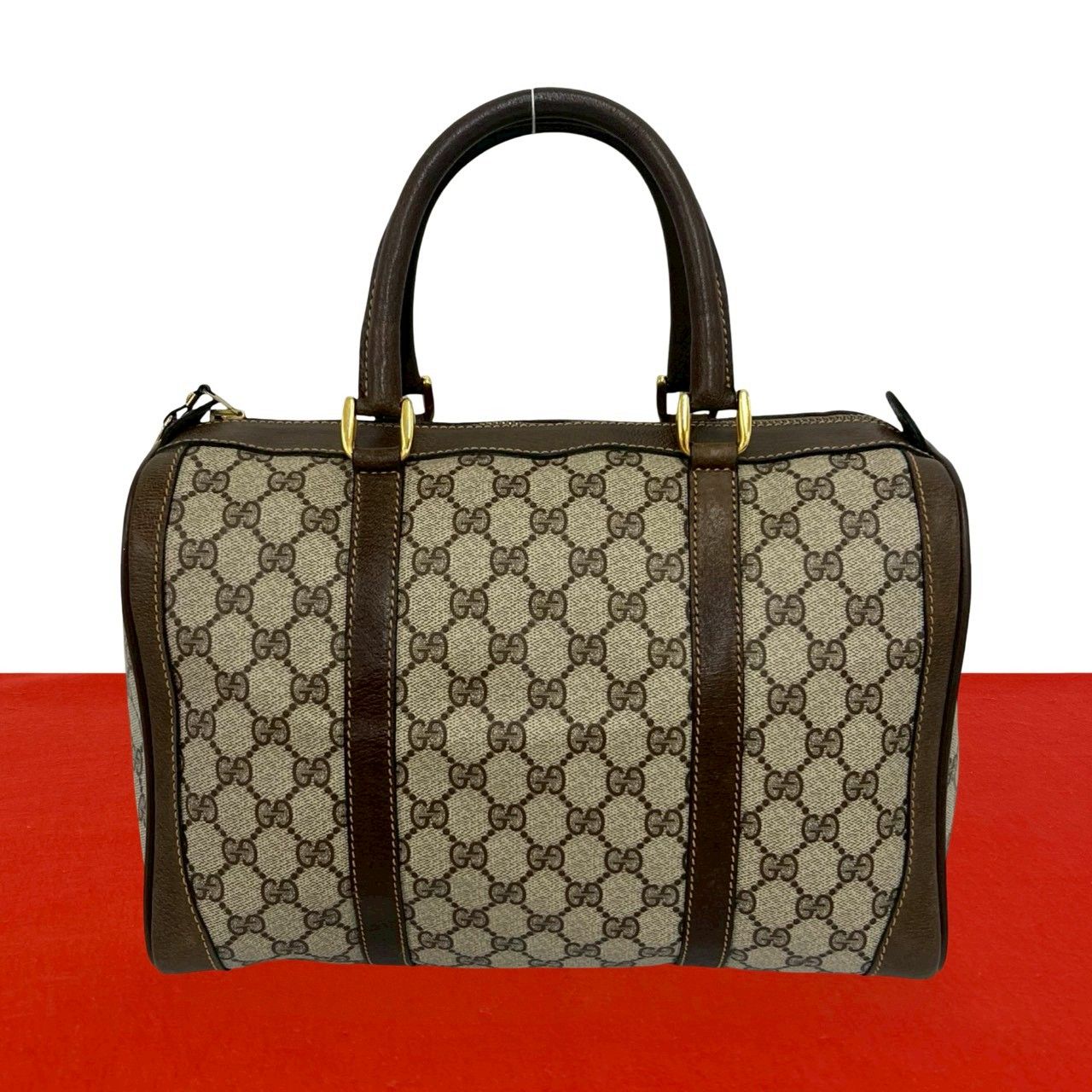 [超美品] ヴィンテージ オールドGUCCI GG柄 ボストンバッグ 極 美品 GUCCI グッチ オールドグッチ ヴィンテージ GG 柄 レザー 本革