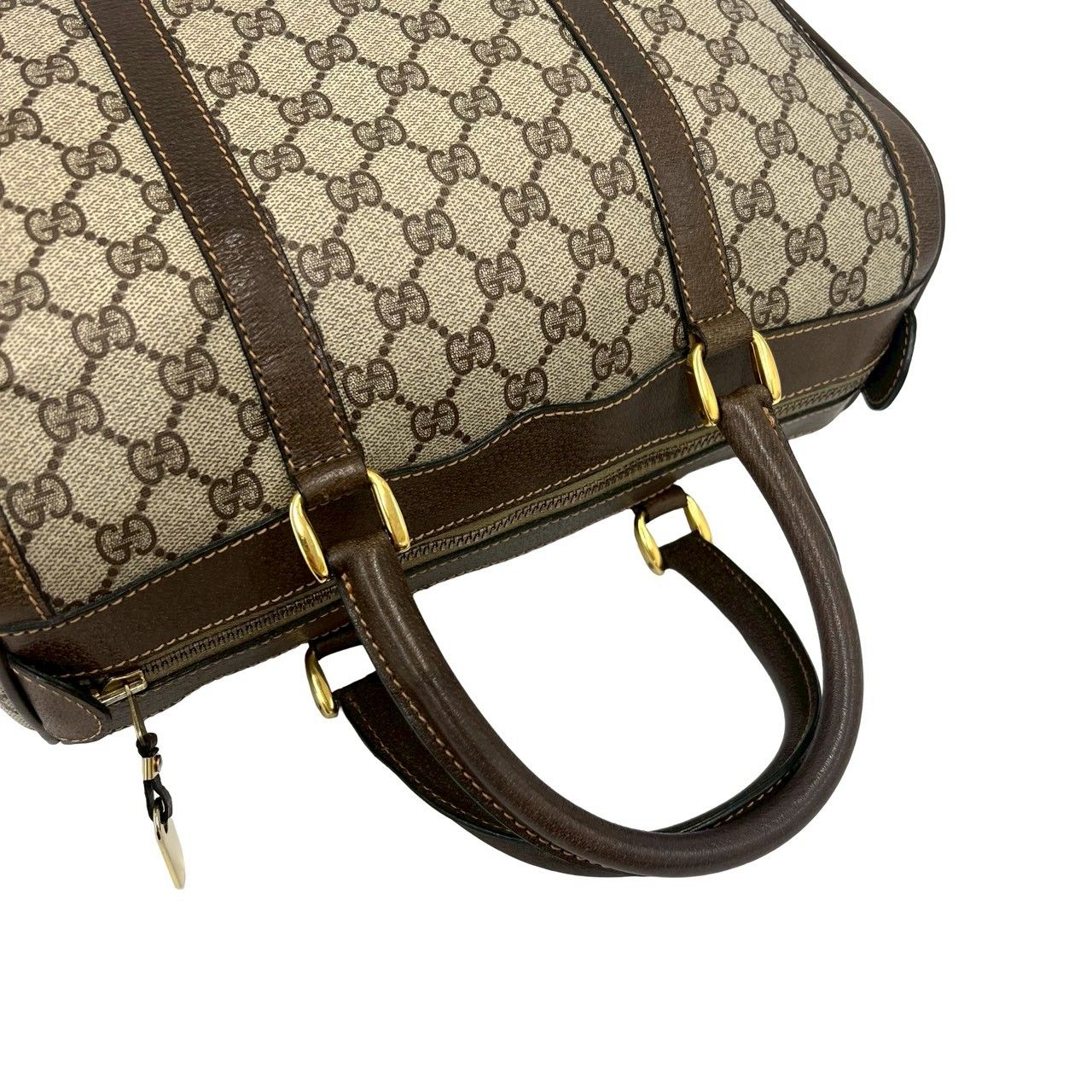 極 美品 GUCCI グッチ オールドグッチ ヴィンテージ GG 柄 レザー 本革