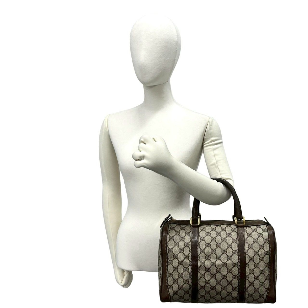 極 美品 GUCCI グッチ オールドグッチ ヴィンテージ GG 柄 レザー 本革