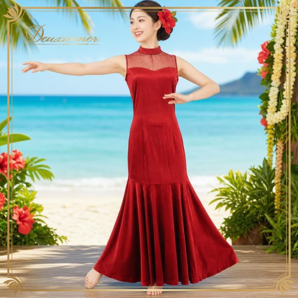 フラダンス 衣装 ワンピース ドレス グリーン系 ワントーン ベロア グラデーション フリル 無地 光沢 上品 きれい 高級感 かわいい 華やか 鮮やか 明るい 黄緑 緑 ハワイアン アロハ フラ ダンス レッスン 練習 フラワーガーデン エレガント 大人可愛い 大きめフリル フリル袖 フレンチスリーブ 膝上 ミディ丈 ワンピースドレス ベルベット風 A095-2512019013080 フラダンス 衣装 ワンピース ドレス グリーン系 ワントーン ベロア