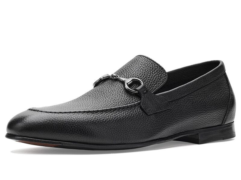 ジョンストンアンドマーフィー メンズ シューズ スリッポン・ローファー Johnston Murphy Higgins Bit Loafers Black Full Grai ブラック