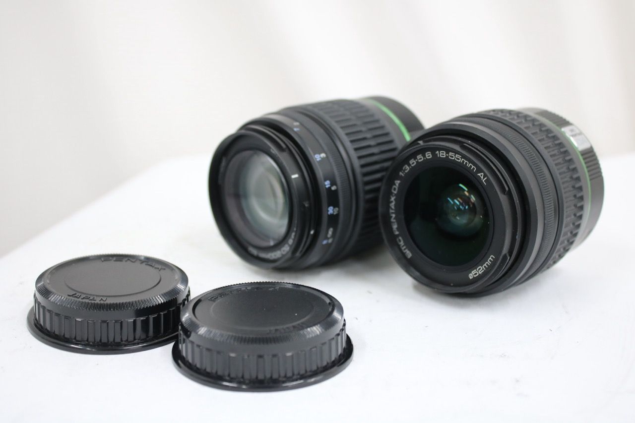 【返品保証】 【2点まとめ】ペンタックス Pentax smc PENTAX-DA 18-55mm AL 50-200mm ED レンズ e14606