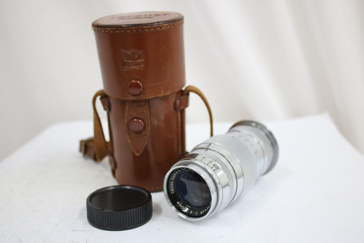 【返品保証】 キャノン Canon Serenar 100mm F4 ライカLマウントレンズ 純正ケース付き e14624