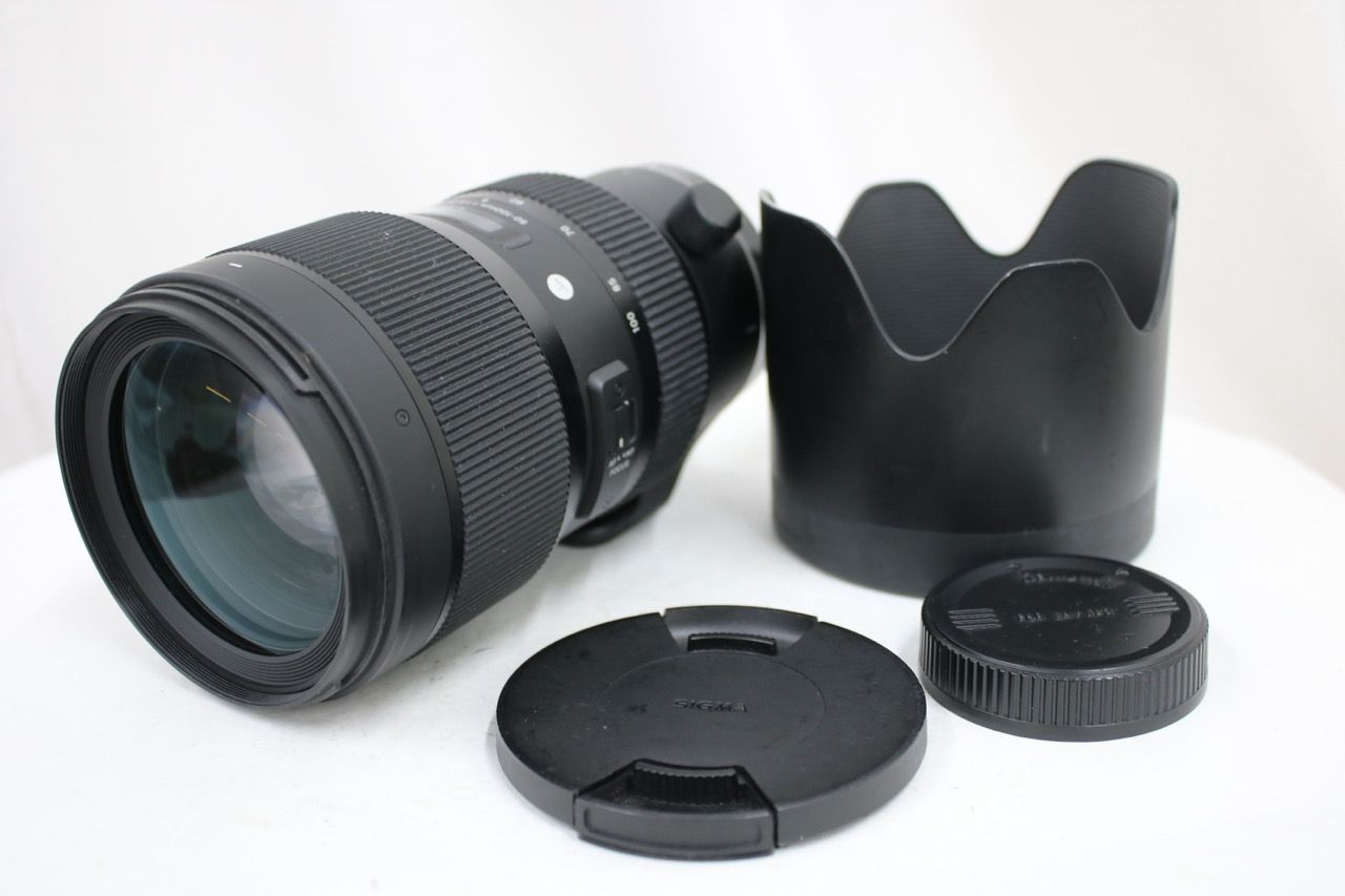 【返品保証】 シグマ Sigma 50-100mm F1.8 DC フード 前後キャップ付き レンズ e14673