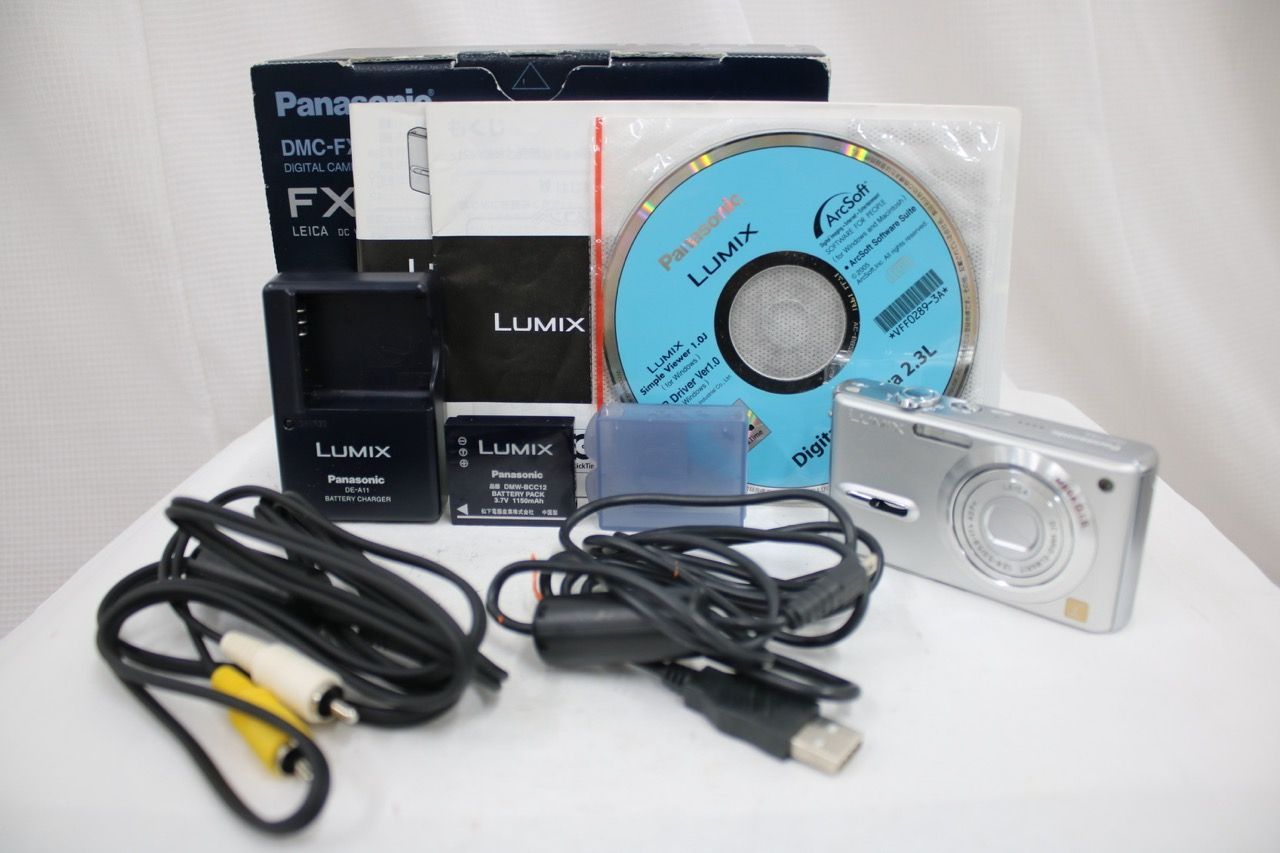 【返品保証】 【元箱付き】パナソニック Panasonic LUMIX DMC-FX9 バッテリー チャージャー付き e14666