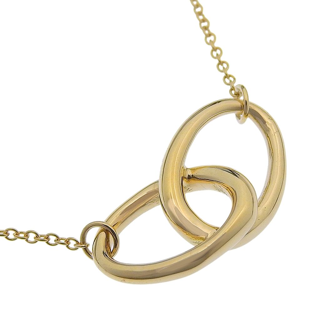 【TIFFANY&Co.】ティファニー ダブルループ エルサペレッティ K18イエローゴールド レディース 4.3g ネックレス