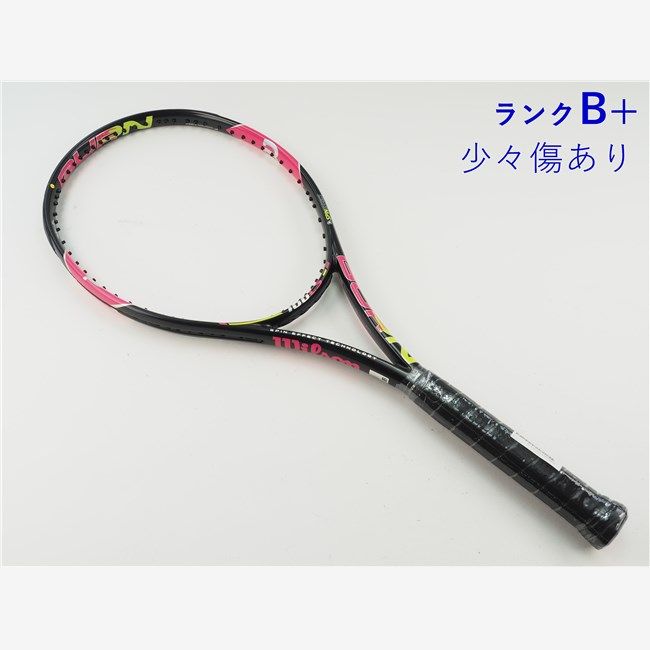 中古 テニスラケット ウィルソン バーン 100エルエス ピンク 2016年モデル (G2) WILSON BURN 100LS Pink 2016 (c26060404c)