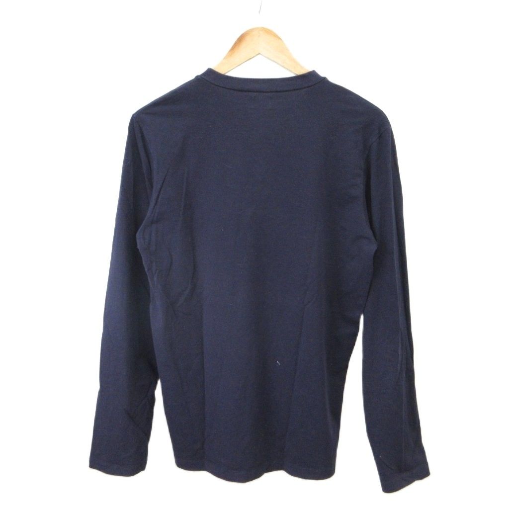 ジルサンダー JIL SANDER Tシャツ 紺 ネイビー Vネック 長袖 無地 /NP