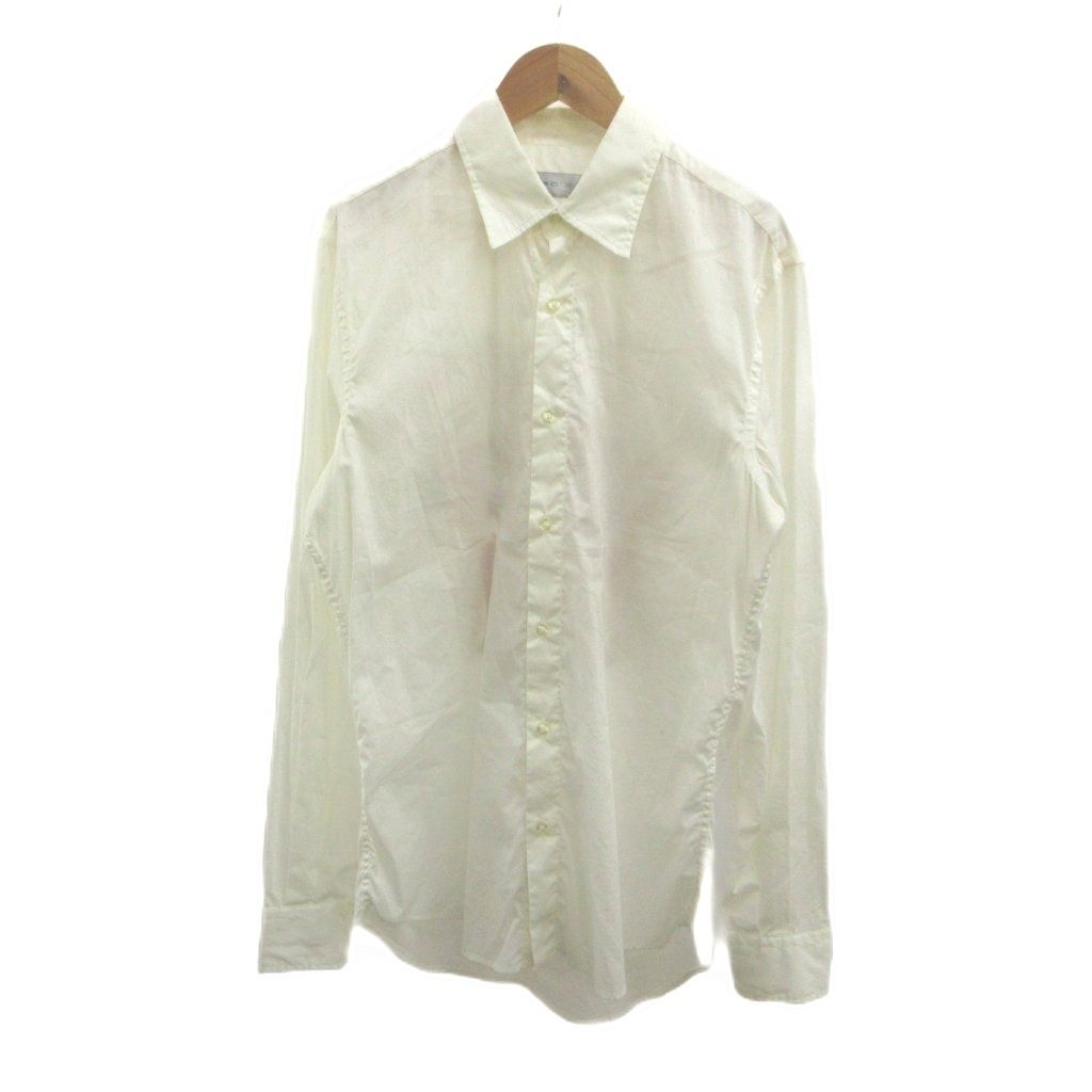 エトロ ETRO 長袖シャツ S オフホワイト 無地 レギュラーカラー /NP ■GY62 7,120円