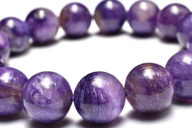 チャロアイト 12mm 1点物幻想マーブルの輝き ブレスレット 12mmの通販 