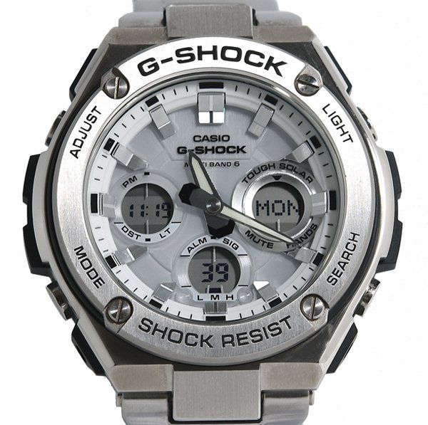 箱保付 美品 CASIO カシオ G-SHOCK ジーショック G-STEEL GST-W110D-7AJF 電波ソーラー メンズ