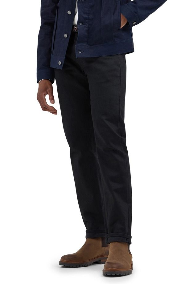 リー メンズ ボトムス デニムパンツ ジーンズ Lee 101 S Regular Tapered Leg Jeans Dry Black ブラック
