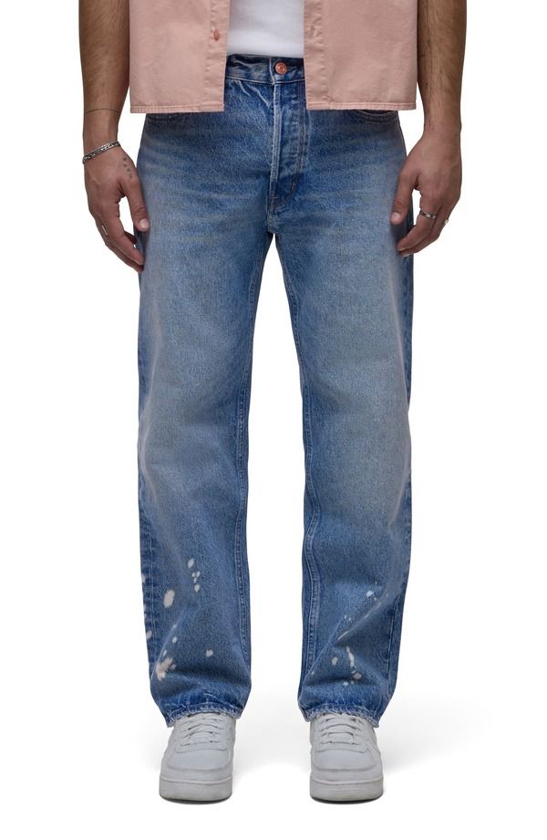 ハドソンジーンズ メンズ ボトムス デニムパンツ ストレート Hudson Jeans Rylan Bleached Relaxed Straight Leg Jeans Industry
